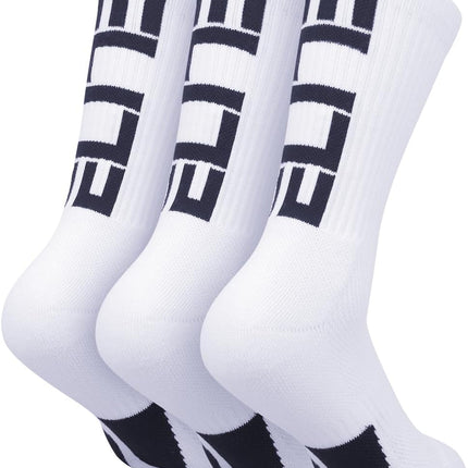 Elite Basketball Crew Socks for Men and Women, Cushion Performance Athletic Basketball Socks