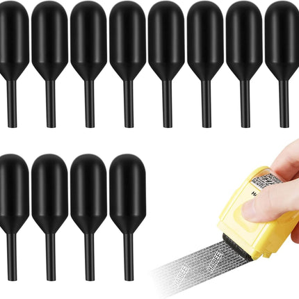 Identity Theft Protection 12 Pcs Roller Stamps Replacement Refills for Confidential Privacy Security, Black Ink, Covers Personal Mail Address Information