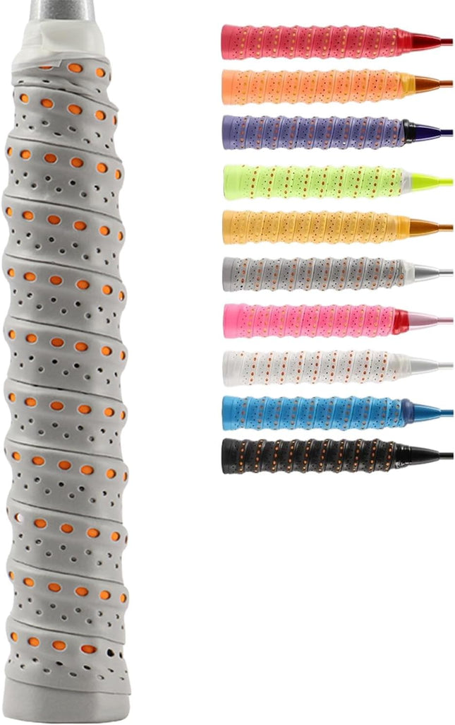 5PCS Tennis Racket Grip Tape, Racket Overgrip Tape That Stays Dry & Absorbs Sweat with Velvety Comfort. for Tennis Rackets,Fishing Rods.Wrap Your Racquet for High Performance