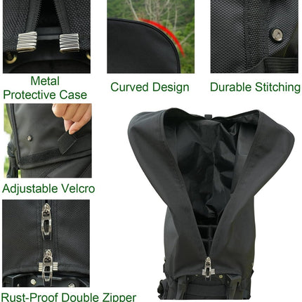 Golf Bag Cover - Waterproof Rain Cover - Golf Bag Rain Cover - Fits Almost All Travel Bags Golf Bag - Carrying Cart for Men and Women Golfers (Color: Canvas Black)