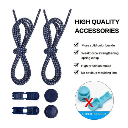 Sneaker Laces 120CM suitable for Sneakers - Elastic laces without a knot - Suitable for students and adults - With strong buckle and quick-release function (Green)