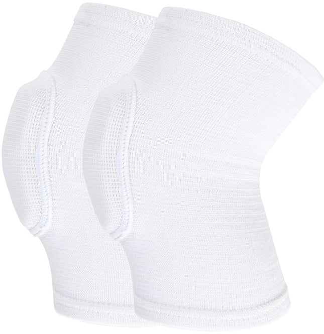 Elbow Pads - 1 Pair Arm Support Fitness Arm Knee Pads - Breathable Anti-Impact Sponge Elbow Pads - Suitable for Basketball, Football, Tandem Elbow Pads, Volleyball, White