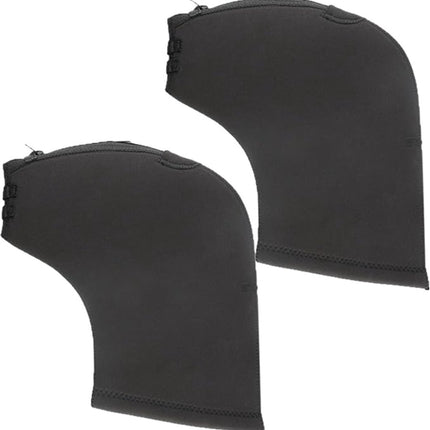 Cycling Gloves - 1 Pair - Extra Padded Cycling Gloves - Warm Gloves - Cycling Gloves - Scooter Gloves - Hand Warmers - Cycling Accessories - With Reflective Strips - Winter - Windproof - Waterproof - Black