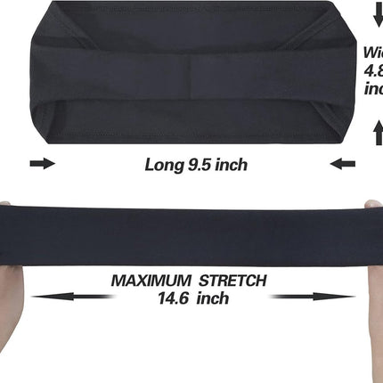 5-Pack Running Headbands for Men - Sports Headbands for Men, Sweat-Wicking - Suitable for Running, Cycling, Basketball, Yoga and Fitness Training - Elastic Unisex Headbands
