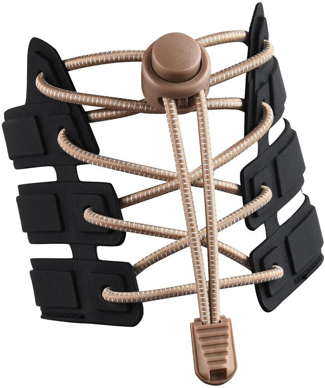 Sneaker Laces 120CM suitable for Sneakers - Elastic laces without a tie - Suitable for students and adults - With strong buckle and quick-release function (Apricot)