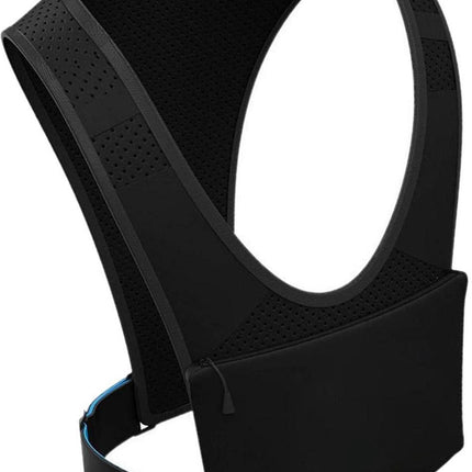 Sport Running Vest - Phone Holder Vest Chest Support - Training and Fitness Equipment - (Black)