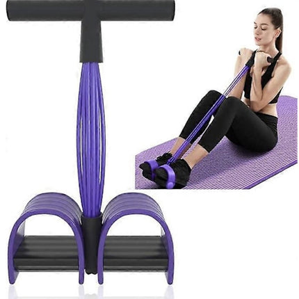 Abdominal Trainer - Abdominal Exercises - Home Full Body Expander - 6 Tubes - Elastic Drawstring