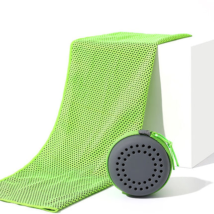 Cooling Towel for Summer & Sports - Quick-Drying & Cooling - Quick-Drying Towels - Cooling Towels for Running - With Storage Box - 30x80 cm (Adult Size) Green