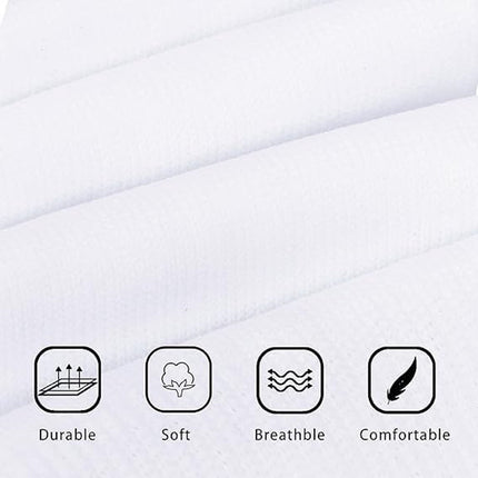 Socks - Sports Socks - Anti-Slip Thickened - Football Socks - Training Socks - Breathable and Sweat-Wicking Socks - White - Sizes 37-44