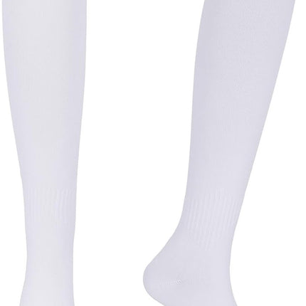 Socks - Sports Socks - Anti-Slip Thickened - Football Socks - Training Socks - Breathable and Sweat-Wicking Socks - White - Sizes 37-44