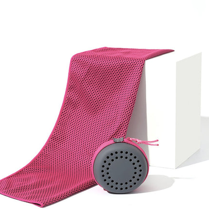 Cooling Towel for Summer & Sports - Quick-Drying & Cooling - Quick-Drying Towels - Cooling Towels for Running - With Storage Box - 30x80 cm (Adult Size) Pink