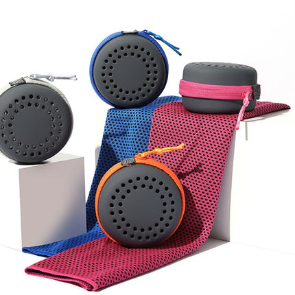 Cooling Towel for Summer & Sports - Quick-Drying & Cooling - Quick-Drying Towels - Cooling Towels for Running - With Storage Box - 30x80 cm (Adult Size) Pink