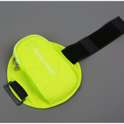 Sports Bag - Running Armband - Phone Holder for Running - Reflective Sports Accessories - With Adjustable Shoulder Strap - Suitable for Running, Camping and Hiking (Vegetable)