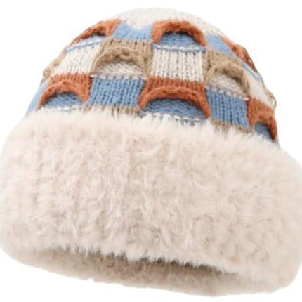 Winter Warm Knitted Hat - With Fleece Lining - Unisex - Suitable for Cold Weather（Beige）