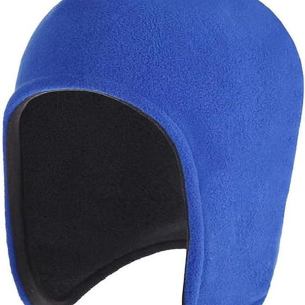 Winter hat for men and women – Thermal, windproof hat with ear flaps, ideal for sleeping, motorcycling and outdoor activities (Blue)