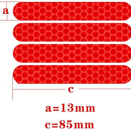 Reflective Tape (2 Colors) - Reflective Stickers for Bicycles - Warning Reflective Stickers - Suitable for Electric Scooters, Bicycles and Motorcycles