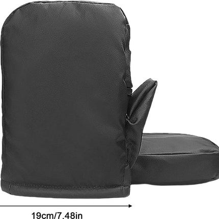Motorcycle handlebar gloves - riding gloves - PU leather motorcycle handlebar gloves - winter motorcycle gloves - warm gloves - electric scooter gloves - daily commuting gloves for men and women