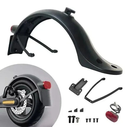 Professional Rear mudguard compatible with Xiaomi M365/1s/pro/pro2 electric scooter, Made of Aluminum, Black Color