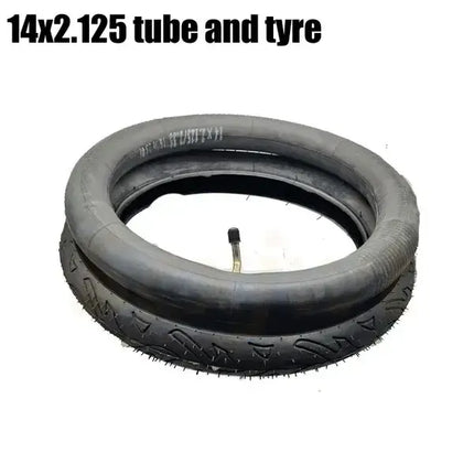 Compatible 14x2.125 Outer Tire Inner Tube FOR Children's Wheel Parts 14 Inch Inflatable Scooter Electric Bike Tire
