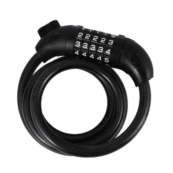 Compatible Anti-Theft Portable Code Lock for MAx G30 for M365 Electric Scooter Lock Accessories_jar, Made of Steel, Black Color