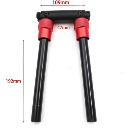 Replacement Foldable Handlebar Bicycle 90 Degree Folding Aluminum Kick Stunt Scooter Electric Bike Handlebar[D], Black Color