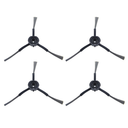 Pack of 4 High Efficiency Side Brushes Easy Installation Sweeper Parts Corner Cleaning Brushes for Robotic Vacuum