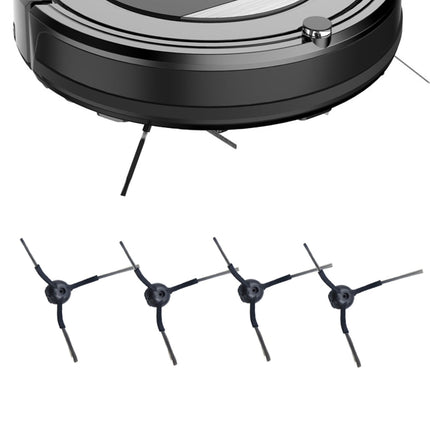 Pack of 4 High Efficiency Side Brushes Easy Installation Sweeper Parts Corner Cleaning Brushes for Robotic Vacuum