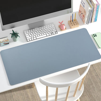 Leather Desk Pad Protector, Office Desk Mat, Large Mouse Pad, Non-Slip PU Leather Desk Blotter, Laptop Desk Pad, Waterproof Desk Writing Pad for Office and Home, 31.5x15.7 31.5" x 15.7" Black