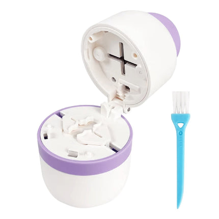 3-in-1 Pill Crusher and Pill Cutter with Storage Compartment for Tablets, Pill Grinder Fine Powder, Pill Cutter Splitter for Small or Large Pills, 1.57x2.36 2.0" x 3.2" Purple