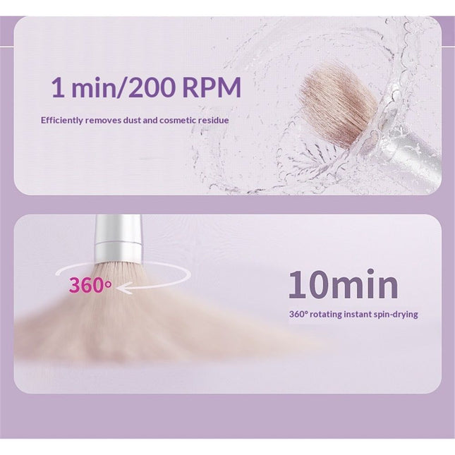 Pink Electric Makeup Brush Cleaner Machine, Silicone Brush Cleaner Machine Beauty Blender Cleanser For Beauty Makeup Brushes, Christmas Halloween Valentine's Day Gifts for Your Girls