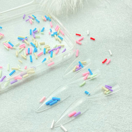 500g Resin Fake Sprinkles Fake Candy Sprinkles Clay Sprinkles Polymer Sprinkles Polymer Clay Slices for Nail Art DIY Phone Case Crafts (Mixed color)