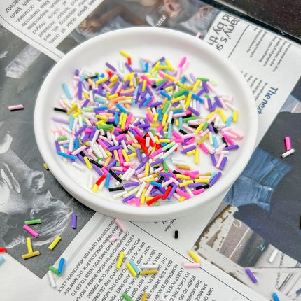 500g Resin Fake Sprinkles Fake Candy Sprinkles Clay Sprinkles Polymer Sprinkles Polymer Clay Slices for Nail Art DIY Phone Case Crafts (Mixed color)