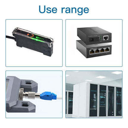 5Pcs Visual Fault Locator Fiber Adapter, Fiber Optic Connector, Single Mode 9/125um FC Male to LC Female Hybrid Optical Fiber Convertor Adapter