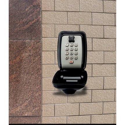 Key Lock Box for Outside, Sturdy Waterproof Wall Mount Lock Box for House Key, 12-Digit Combination Resettable Large Capacity Security Lockbox for Home, Garage, Office, Warehouse