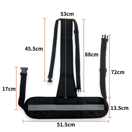 Wheelchair Safety Belt,T-Shape Chair Waist Lap Strap Prevent Tilting or Falling,Patients Safety Harness Fixed Elderly Belt with Easy Release Buckles for Patient,Elderly & Disabled (Black)