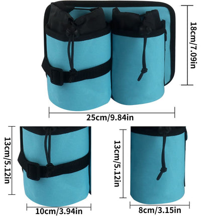 Luggage Travel Cup Holder Attachment. Hands-Free Drink Carrier for Coffee Mugs & Tumblers, Fits Suitcase & Roll-On Handles. Must-Pack Travel Accessory, Gift for Flight Attendants & Travelers