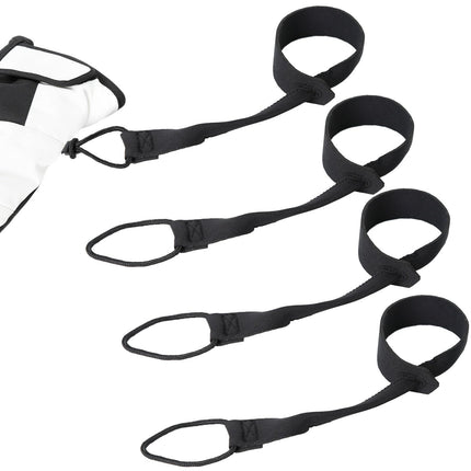 4 Pcs Extended Straps - Unisex Ski Strap for Hanging gloves, Narrow Wrist Leash for Gloves, Glove Tether for Adult, Winter Ski Glove Leash Wrist Strap