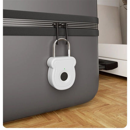 Fingerprint Padlock for Gym Locker w/USB Key, Biometric Lock 20 User for Luggage Backpack Case Toolbox Suitcase Zipper Handbag, Keyless Cable Latch for Travel Renter School Office Dorm