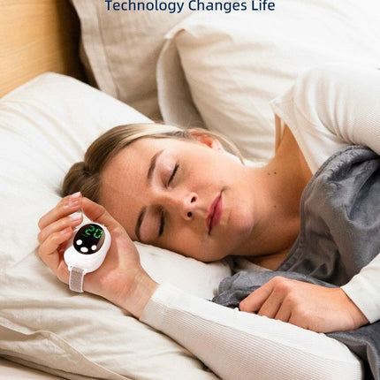 Handheld Sleep Aid Device, Anxiety Device, Relief Anxiety Help Sleep, Promotes Rest, USB Rechargeable white