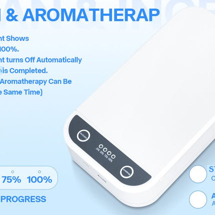 Nail Tool Sterilizer with Blue Light,Portable USB Sterilizer For Nail Tools Nail Cleaning Box Beauty Tool Cleaner Machine for for Nail Salon, Tweezers, Jewelry, Phone, Manicure Tools Cleaning