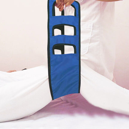 Transfer Belt Transfer Sling - Padded Gait Belt - Heavy Duty Patient Lift, Mobility Standing and Lifting Aid for Disabled, Elderly, Injured - Safely Move from Bed and Wheelchair (Blue)