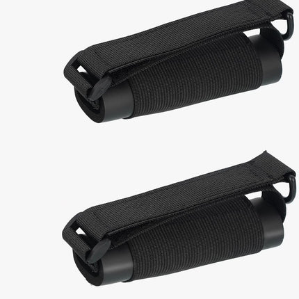 2pcs Disabled Eating Aids Utensil Holders Eating Assistance Hand Cuff for Holding Spoon, Fork, Cutlery Adjustable Nylon Gripping Strap for Limited Mobility, Weak Grip,