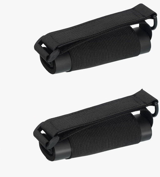 2pcs Disabled Eating Aids Utensil Holders Eating Assistance Hand Cuff for Holding Spoon, Fork, Cutlery Adjustable Nylon Gripping Strap for Limited Mobility, Weak Grip,