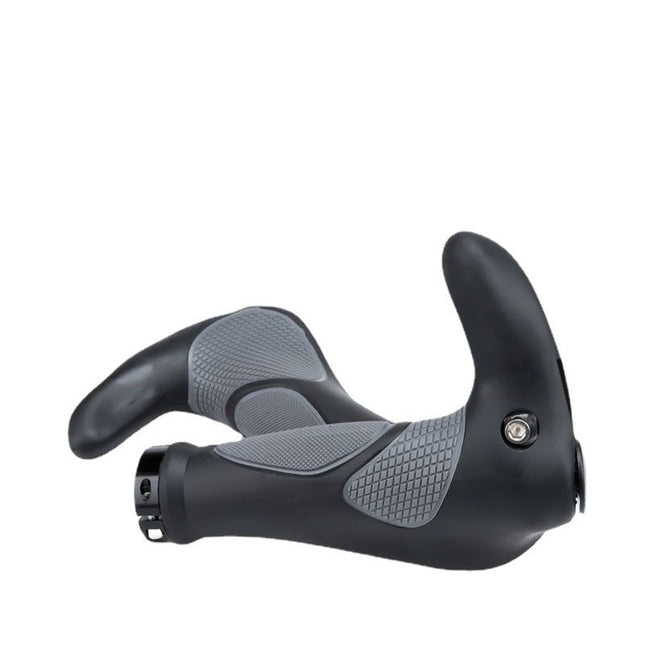 Bike Handlebar Grips, Soft Gel Inserts Shock Resistance Ergonomics Comfort Design,for MTB Bicycle Mountain Bike Grip（Carrying a horn handle）