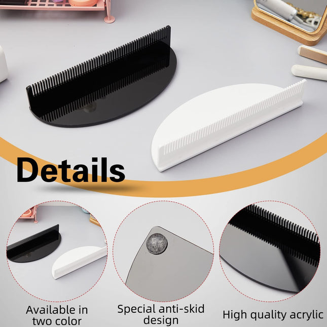2 Pieces Hair Extension Holder Acrylic Hair Color Rack Display Hair Extensions Stand Organizer Lightweight Portable Storage Wig holder for Hand Tied Weft Full Bundle Tool Hair Styling Weave Wash Color