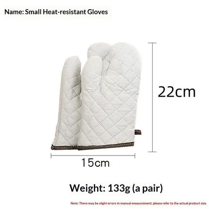 Cotton Oven a pair , High Heat Resistant Microwave Gloves, Kitchen Mitts for Baking,Cooking, BBQ, Small