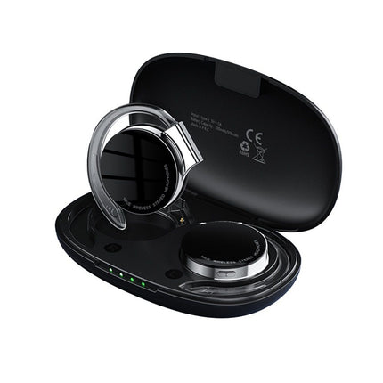 On Ear Headphones Bluetooth 5.2, Noise Cancelling Open Ear Headphones Wireless, Water-Drop Shaped Clip On Sport Headset Bluetooth  Comfort Fit Earphones with Long Battery Life