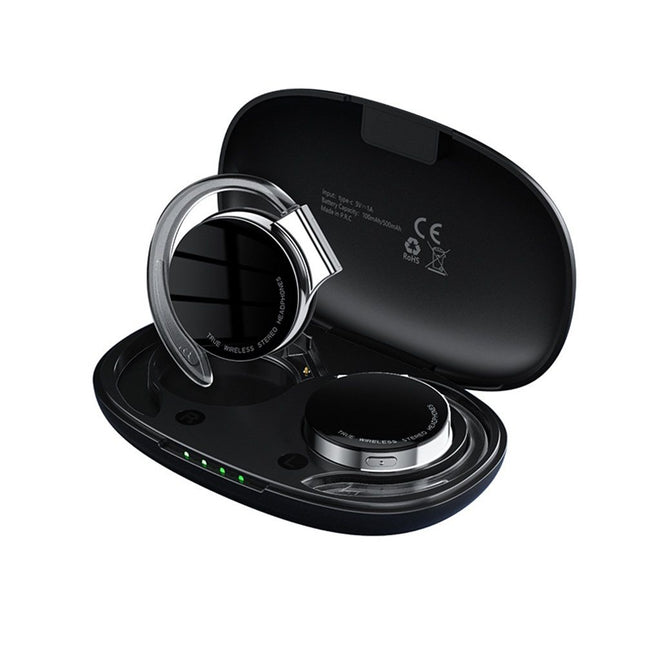 On Ear Headphones Bluetooth 5.2, Noise Cancelling Open Ear Headphones Wireless, Water-Drop Shaped Clip On Sport Headset Bluetooth  Comfort Fit Earphones with Long Battery Life