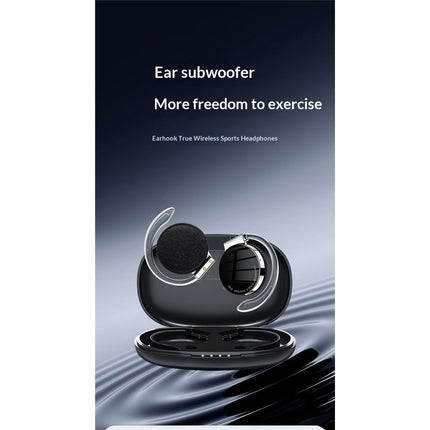 On Ear Headphones Bluetooth 5.2, Noise Cancelling Open Ear Headphones Wireless, Water-Drop Shaped Clip On Sport Headset Bluetooth  Comfort Fit Earphones with Long Battery Life