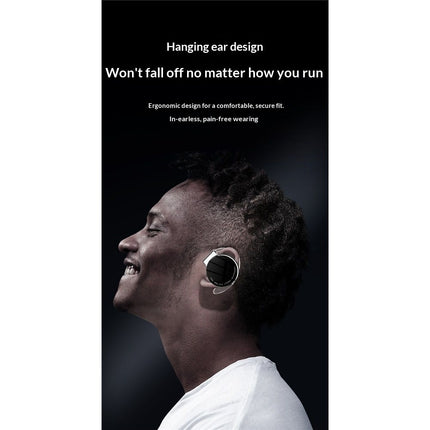 On Ear Headphones Bluetooth 5.2, Noise Cancelling Open Ear Headphones Wireless, Water-Drop Shaped Clip On Sport Headset Bluetooth  Comfort Fit Earphones with Long Battery Life